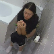 A hidden camera records an unsuspecting girl pissing and shitting while sitting on a toilet in her bathroom. 3 different scenes. Audible farting, pooping and plop sounds. Presented in 720P HD. Over 10.5 minutes.